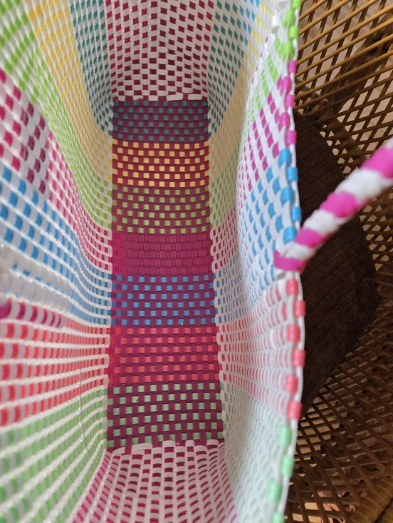 Lilly Pulitzer Woven Pastel Stripe Tote Bag - Multicolor GWP - Picture 4 of 4